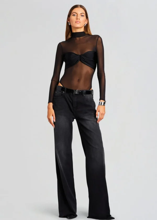 Bottoms*Retrofete Margot Terry Boyfriend Jean Midnight Terry