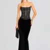 Maxi*Retrofete Mariah Embellished Dress Black/Silver