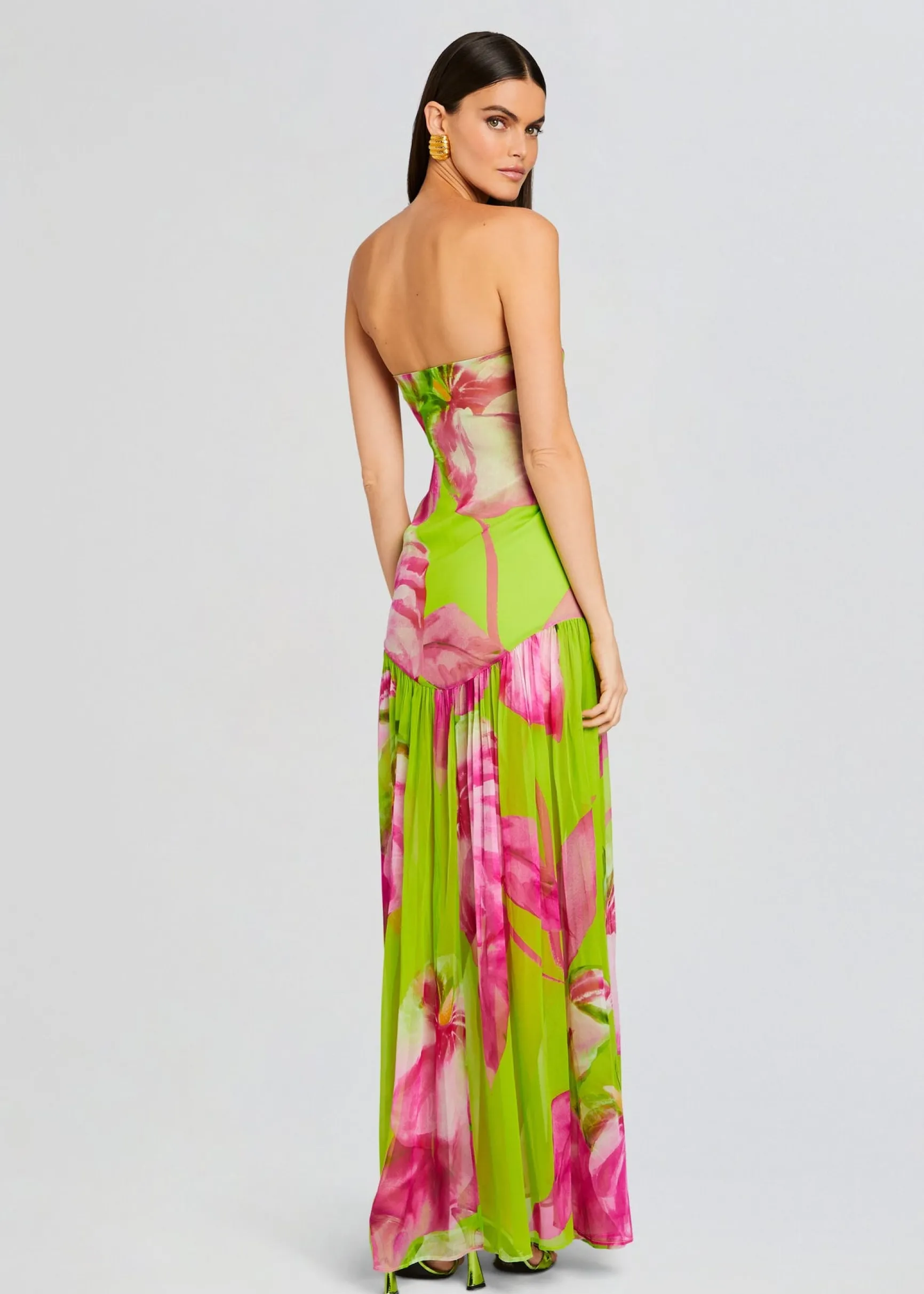 marisol_silk_dress_3-4.webp Maxi*Retrofete Marisol Silk Dress Lime Anthurium