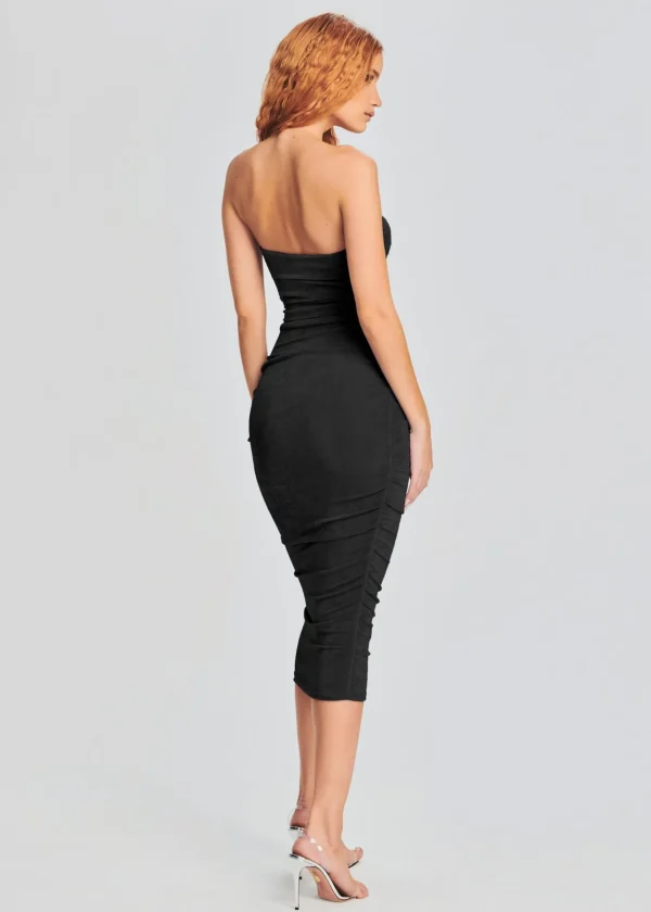 Resort '24*Retrofete Martha Strapless Midi Dress Black
