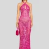 Resort '24*Retrofete Massie Sequin Crochet Dress Paradise Pink