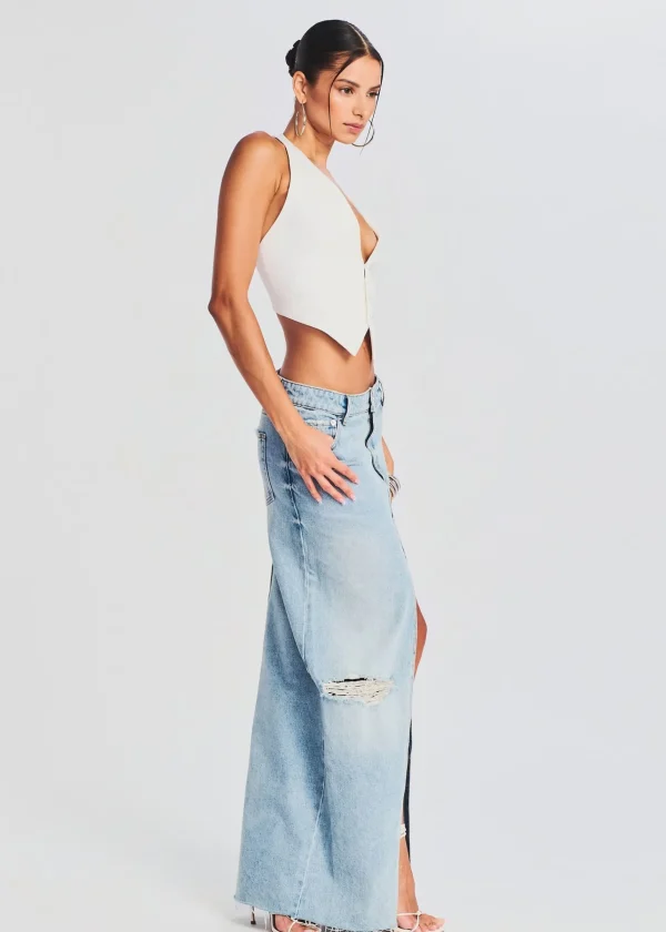 Denim*Retrofete Matilda Maxi Skirt Coastline
