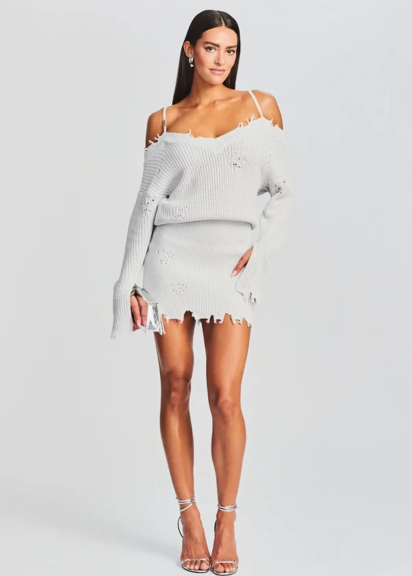 Day to Night*Retrofete Maude Sweater Dress Silver