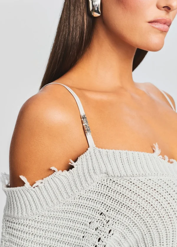 Day to Night*Retrofete Maude Sweater Dress Silver