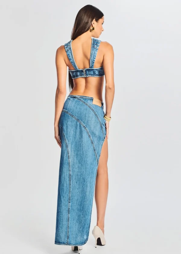 Bottoms*Retrofete Mecha Skirt Sea
