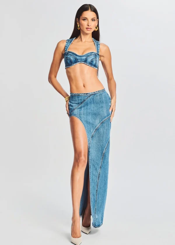 Bottoms*Retrofete Mecha Skirt Sea