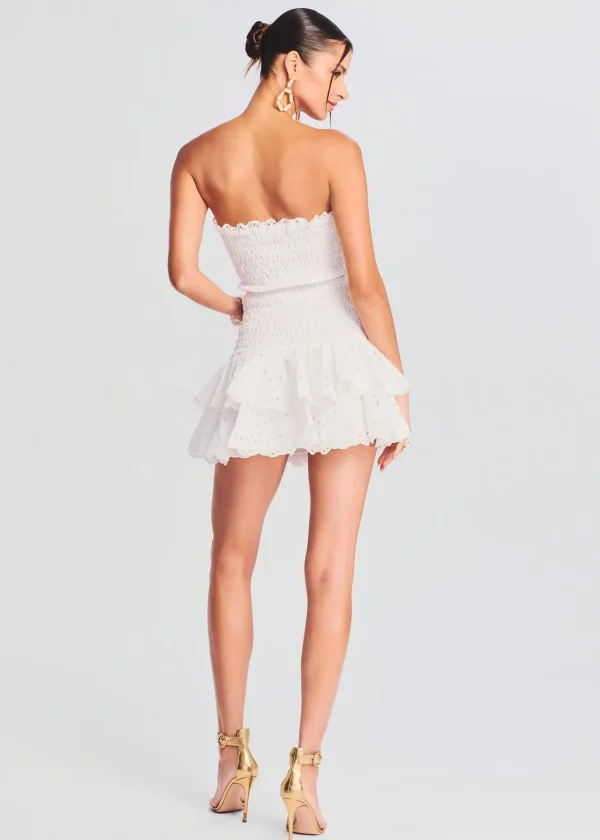 Bridal Shower*Retrofete Megan Short Dress White Fruition
