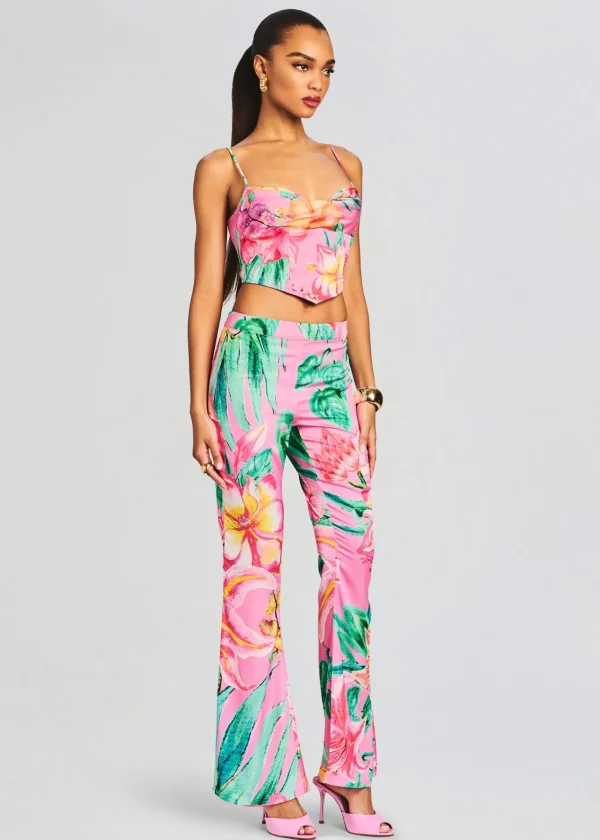Tropical Hues*Retrofete Megan Top Pink Floral