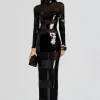 RETROFÊTE*Retrofete Melina Sequin Dress Black