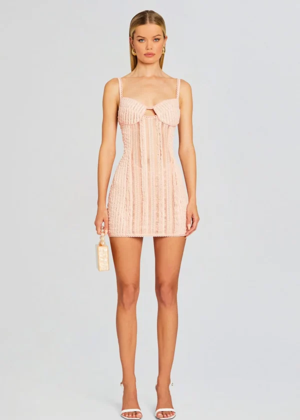 Resort '24*Retrofete Mercey Short Dress Dusty Pink