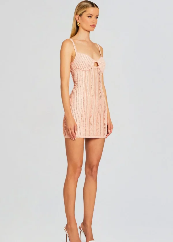 Sheer Bliss*Retrofete Mercey Short Dress Dusty Pink