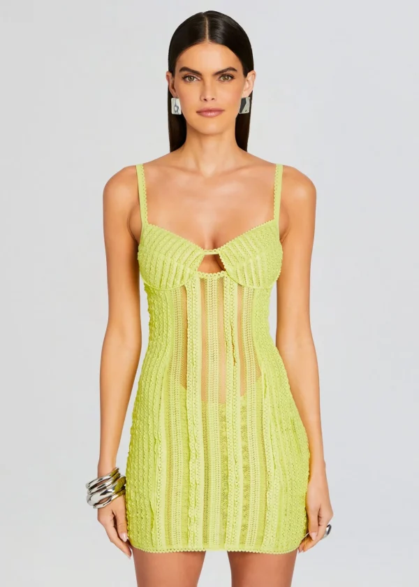 Mini*Retrofete Mercey Short Dress Lime Sham