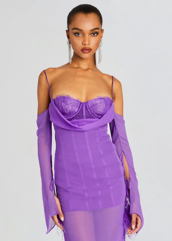 Guest Of*Retrofete Meredith Dress Amethyst