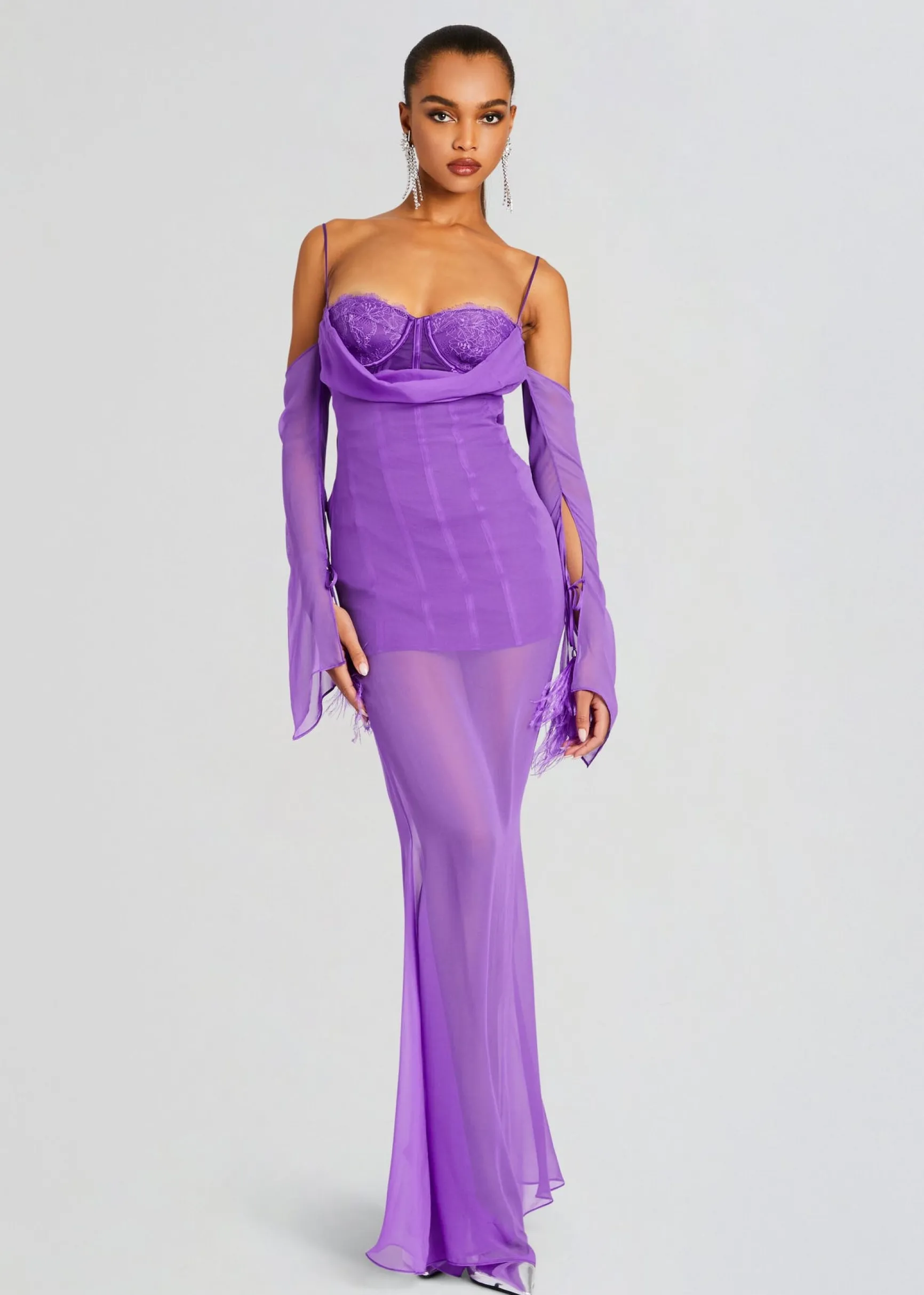meredith_dress_4.webp Guest Of*Retrofete Meredith Dress Amethyst