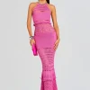 RETROFÊTE*Retrofete Mesa Knit Crochet Dress Paradise Pink
