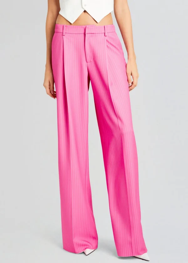 Bottoms*Retrofete Messi Pant Pink/White Stripe