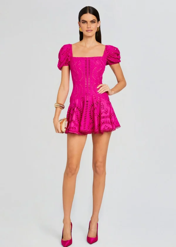 Resort '24*Retrofete Mexik Short Dress Hot Pink