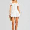 Mini*Retrofete Mexik Short Dress White Samoa