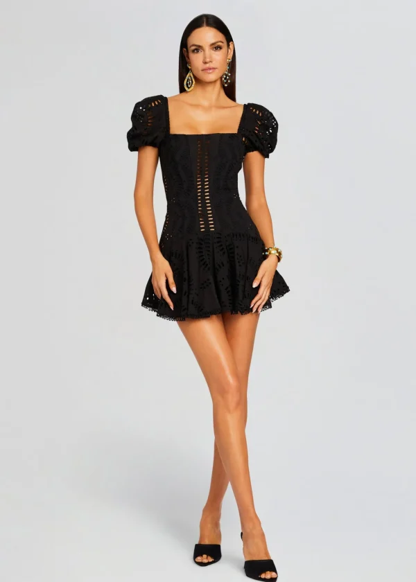 Mini*Retrofete Mexik Short Dress Black Samoa