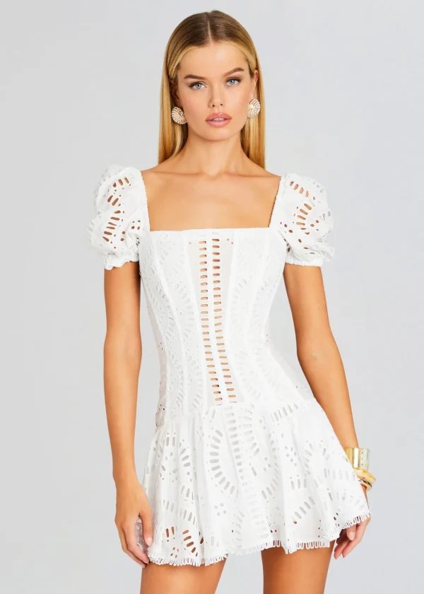 Coming Soon*Retrofete Mexik Short Dress White Samoa