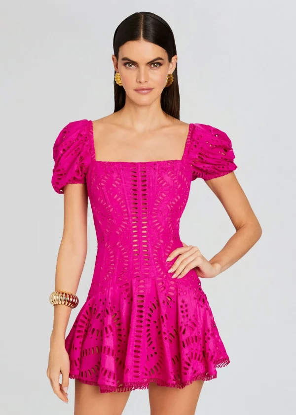 Resort '24*Retrofete Mexik Short Dress Hot Pink