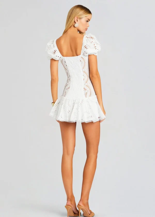 Dresses*Retrofete Mexik Short Dress White Samoa