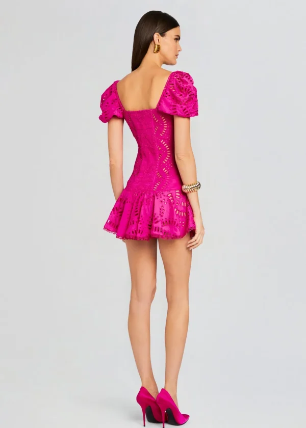 Resort '24*Retrofete Mexik Short Dress Hot Pink