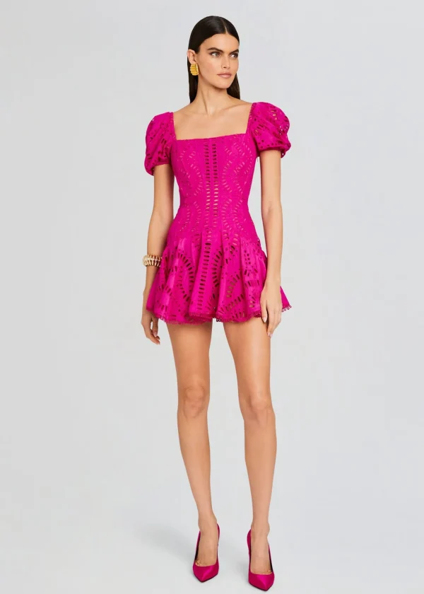 Resort '24*Retrofete Mexik Short Dress Hot Pink