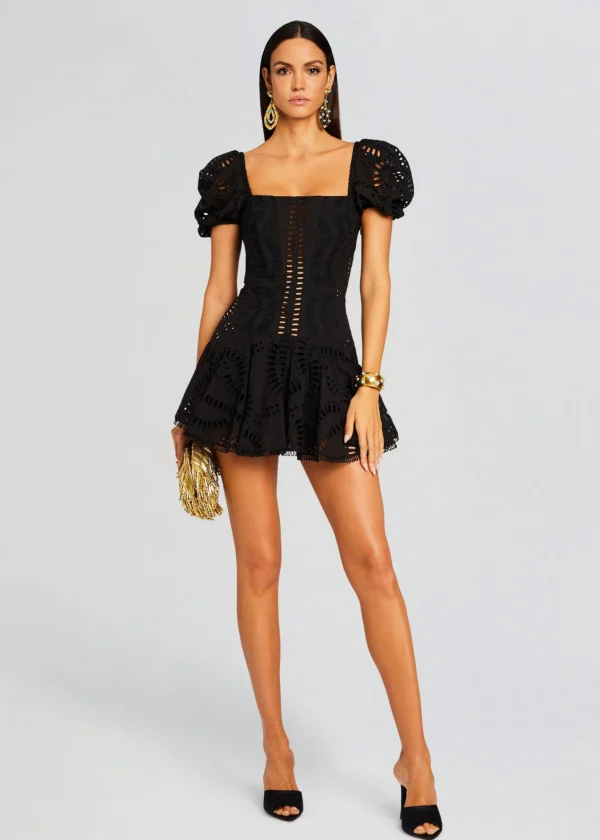 Mini*Retrofete Mexik Short Dress Black Samoa