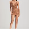 RETROFÊTE*Retrofete Mich Sequin Dress Bronze