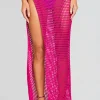 Spring Knits*Retrofete Midi Net Sarong Hot Pink