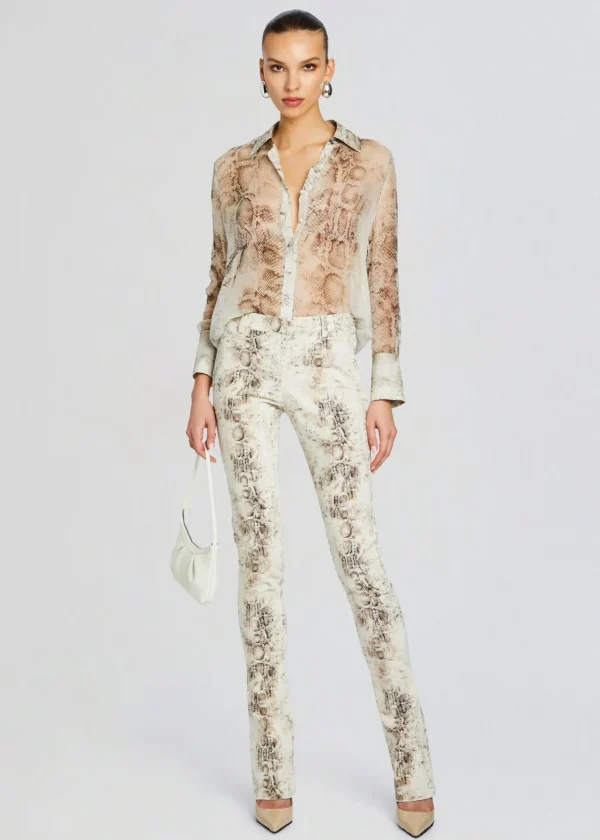 RETROFÊTE*Retrofete Milena Silk Blouse Vintage Snake
