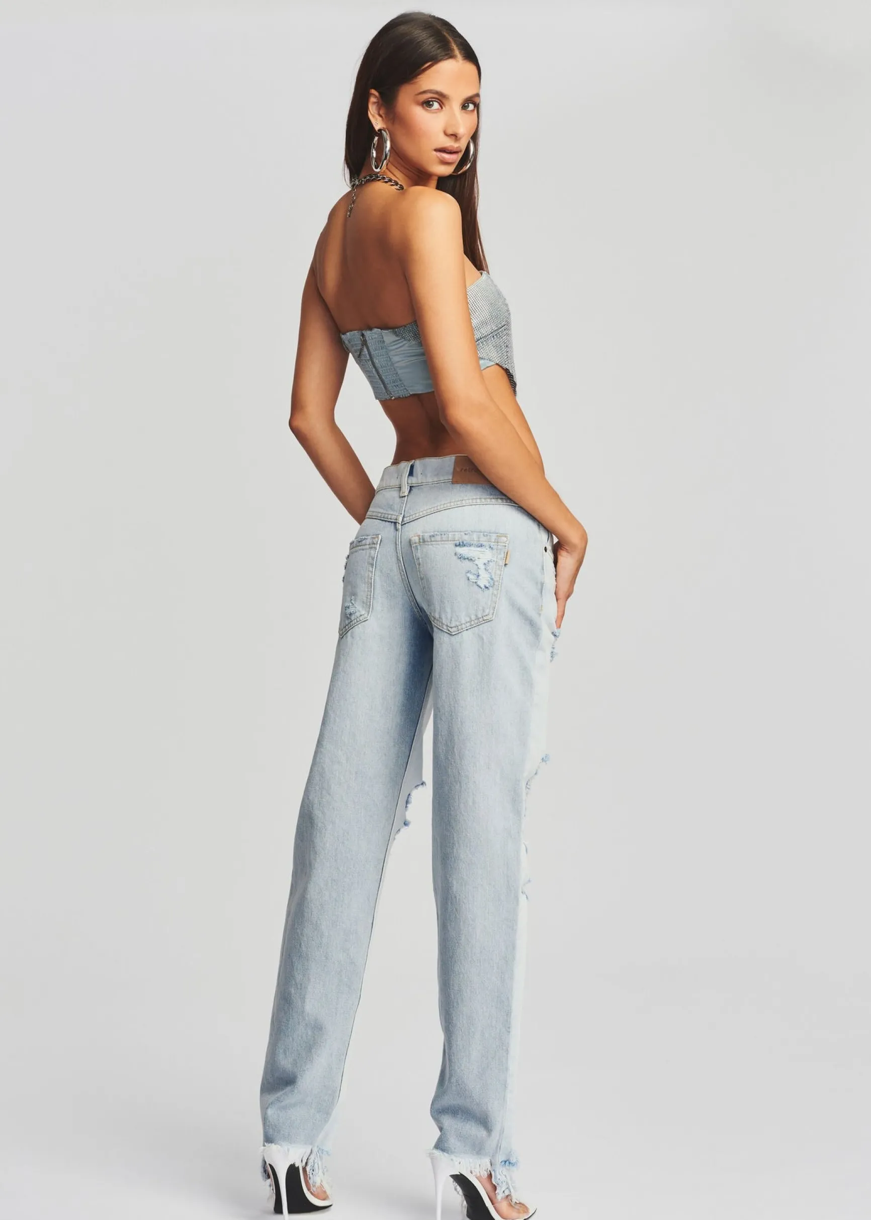 milos_embellished_chainma_3.webp Final Sale*Retrofete Milos Embellished Chainmail Top Romano Denim