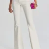 Bottoms*Retrofete Moore Mid Rise Flare Jean Washed White