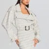 Outerwear*Retrofete Mora Embellished Leather Jacket Optic White