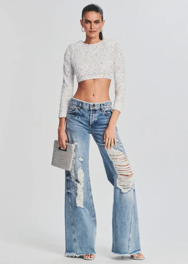 Bottoms*Retrofete Mountain Wide Leg Jean Sorrento