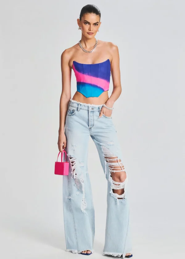 Denim*Retrofete Mountain Wide Leg Jean Skylight