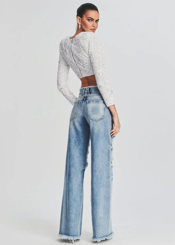 Bottoms*Retrofete Mountain Wide Leg Jean Sorrento