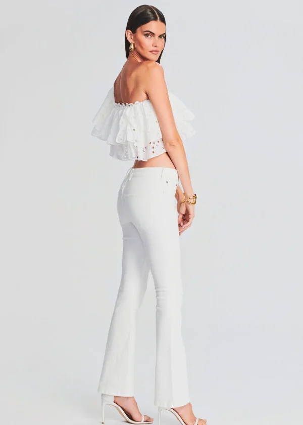 Bachelorette Party*Retrofete Murphy Mid Rise Jean White