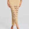 Bottoms*Retrofete Naida Crochet Skirt Gold