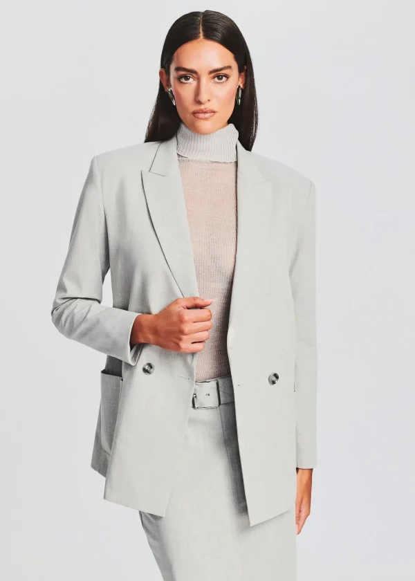 Jackets*Retrofete Natasha Blazer Silver