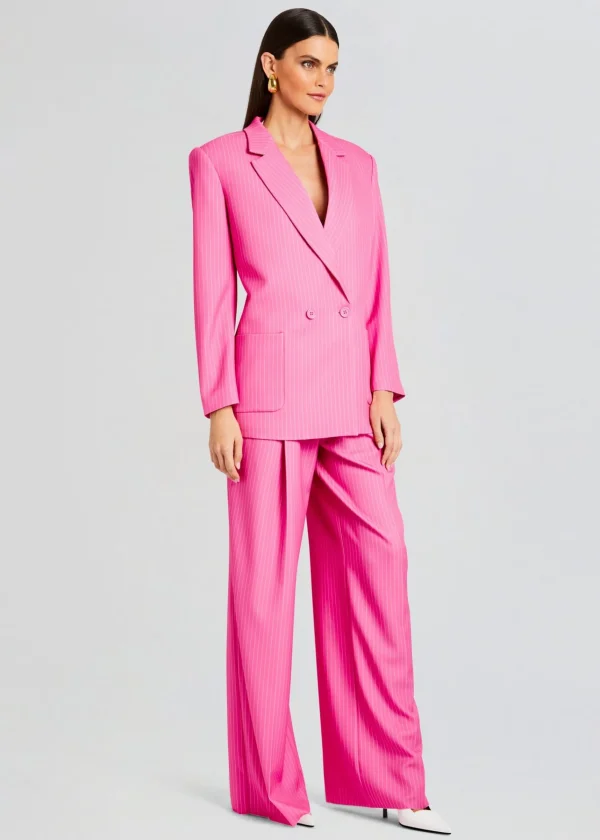 Resort '24*Retrofete Natasha Blazer Pink/White Stripe