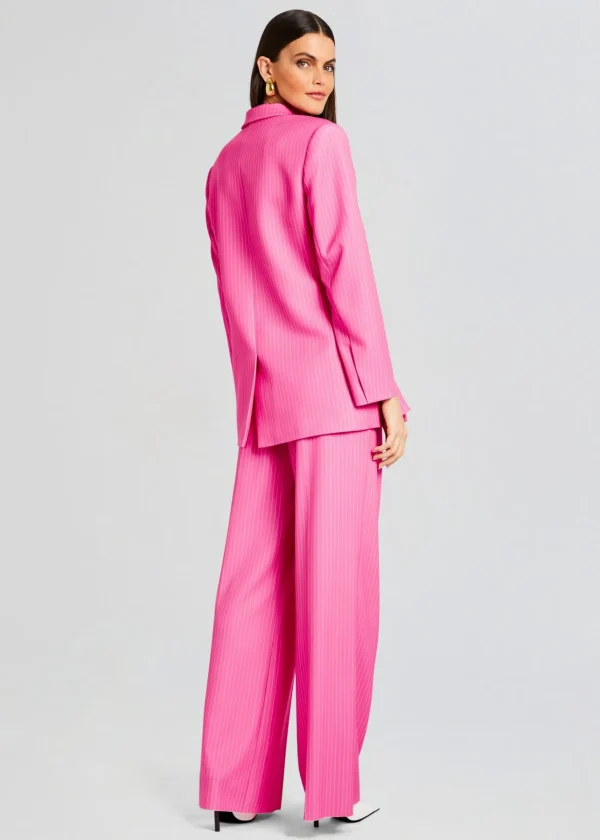 Resort '24*Retrofete Natasha Blazer Pink/White Stripe