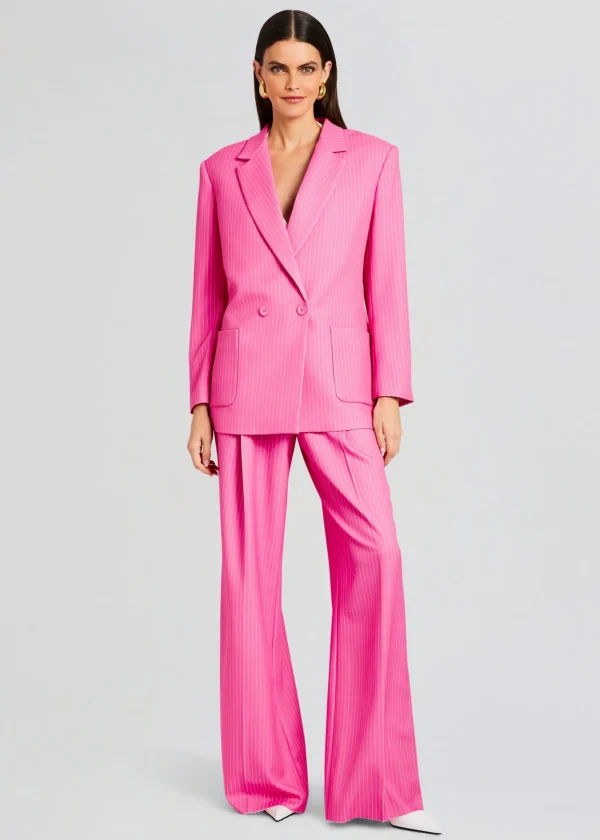 Business Chic*Retrofete Natasha Blazer Pink/White Stripe
