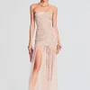 Bachelorette Party*Retrofete Nicole Lace Dress Dusty Peach