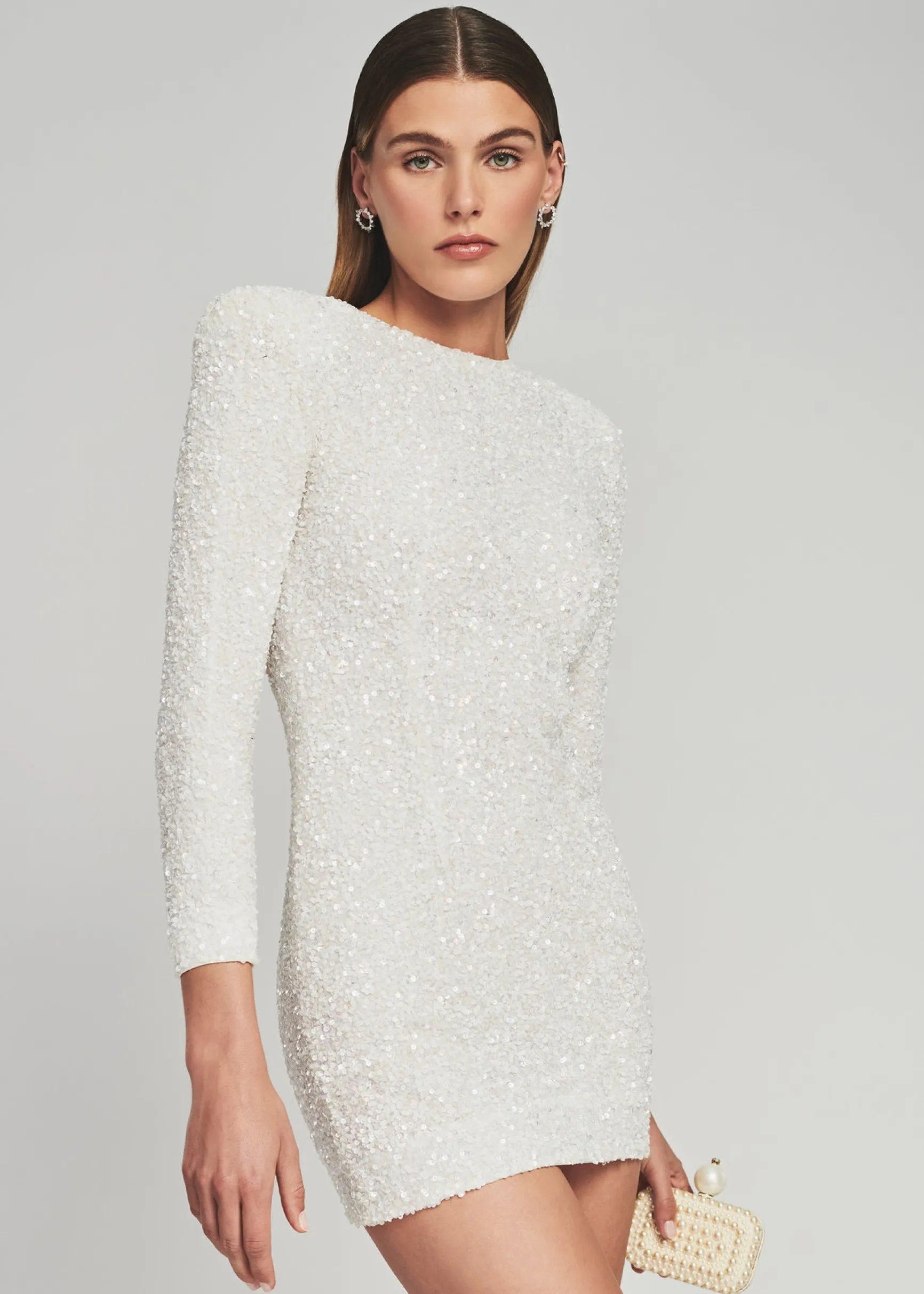 nikki_sequin_dress_3-4.webp Reception Dresses*Retrofete Nikki Sequin Dress White