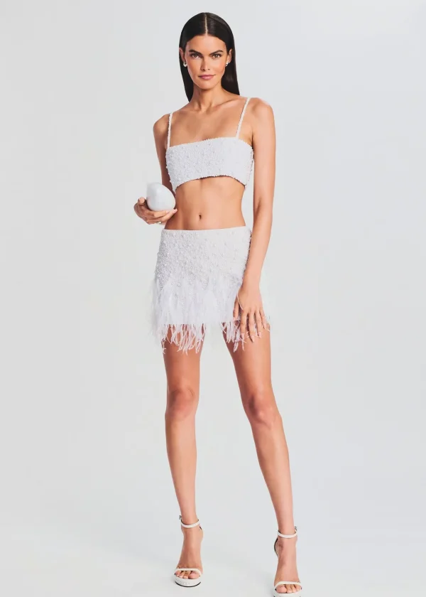 Bridal Shower*Retrofete Nikos Top White Pearl