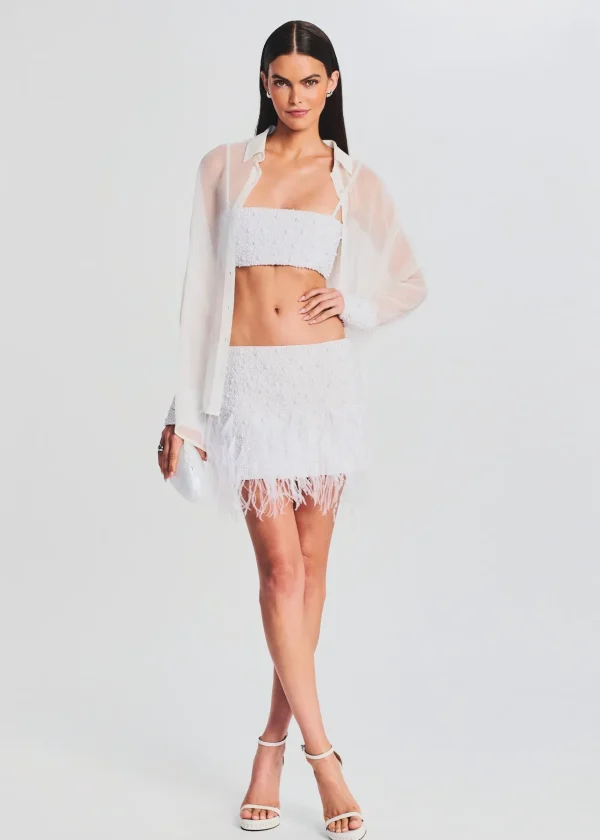 Bridal Shower*Retrofete Nikos Top White Pearl