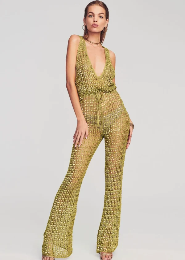 Bachelorette Party*Retrofete Nirvana Jumpsuit Pistachio