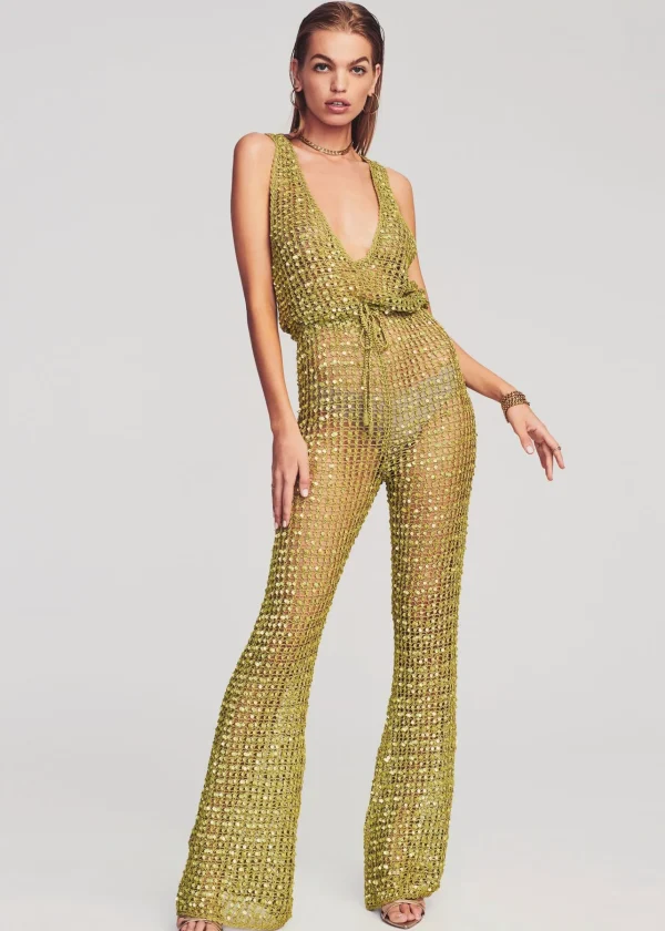 Bachelorette Party*Retrofete Nirvana Jumpsuit Pistachio
